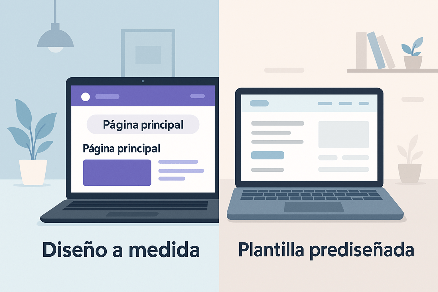 Diseño web vs. plantillas prediseñadas