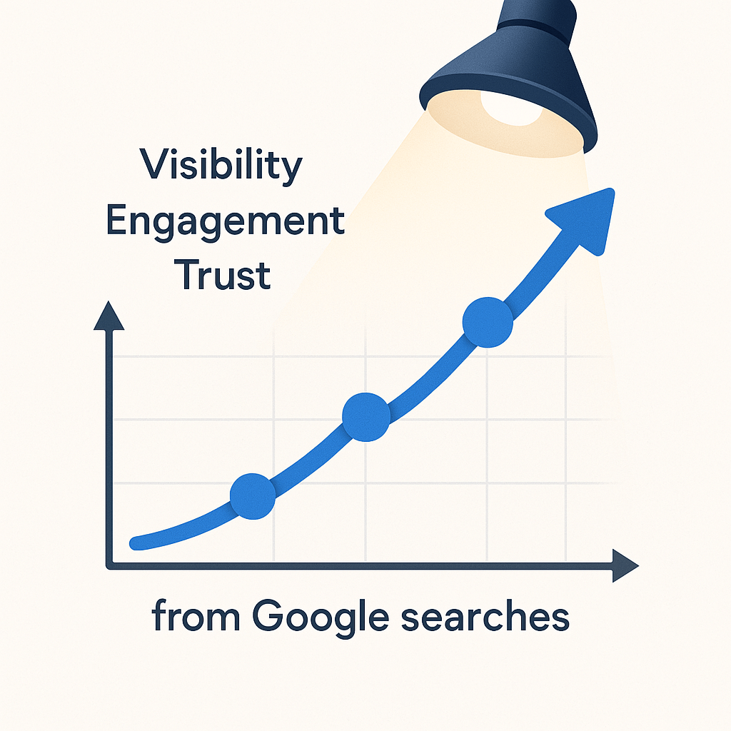 A calendar and marketing dashboard showing promotional posts, offers, and updates being scheduled on Google My Business GM Disegni